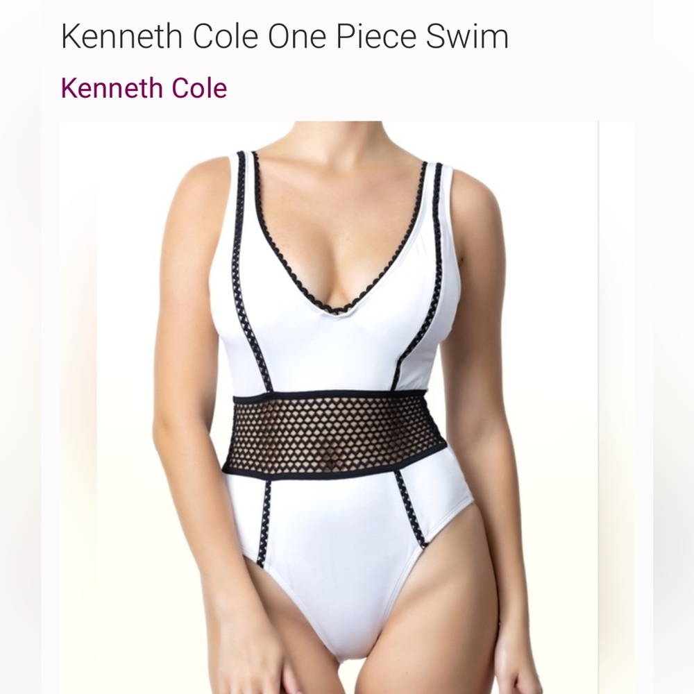 Kenneth Cole One Piece Swim Suit Size Medium